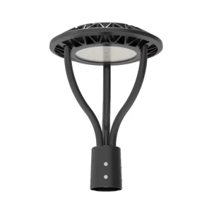 Manufacturer 60 Watt 80 Watt Post Top Light With Three Arm Patent IP66 Outdoor LED Garden Park Lamp ETL CB