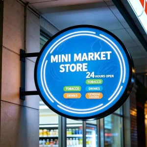 Manufacturer Acrylic Light Box Customization Outdoor Blade Sign LED Light Box