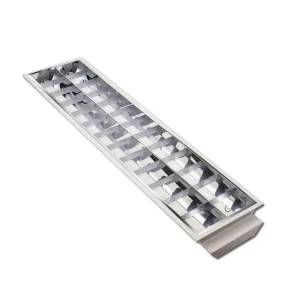 Manufacturer Modern T8 Emergency Grating Light Panel Aluminum 2*T8 600*600 300*1200 Office