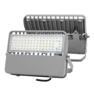 Manufacturer Outdoor LED Industrial Floodlight 50W 7500lm AC120 277V With Grey Frame