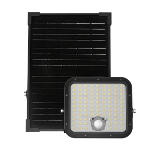 Manufacturer Solar Flood Light IP65 Waterproof 30w Solar Wall Light With PIR Motion Sensor For Outdoor Scene