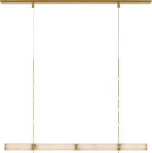 Marcell 56″ Linear Chandelier Spanish Alabaster Pendant