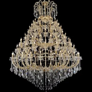Maria Theresa Luxury Crystal Chandelier Large Glass Pendant Lamp for Wedding Banquets Living Room Restaurant Decor Hanging Light