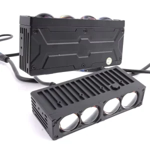 Matrix Car LED Grille Light BiLED Projector Lens 100W 10000LM 6500K 4 Lens Auto LED Auxiliary Light