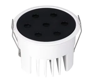 Matt Black 15W Round Shaped LED Spotlight IP44 Rated European Design for Home Hotel Use