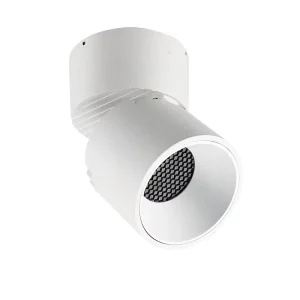 Matt White Cylinder Shop Commercial 9W Downlight COB LED Down Light Surface Mounted Spotlight