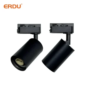 Matte Black Iron LED Track Light Modern Ceiling Spotlight for Shop Office Supermarket Use Bulk