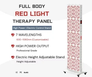 Medical Grade 1200W Red Light Therapy Panel Full Body 660nm 850nm 810nm 1060nm High Irradiance Pulsing LED APO Series 5 Year