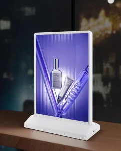 Merchant Customization Stylish Led Menu Board Factory Low Price Easy to Assemble Light Box for Desktop