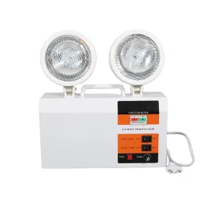 Metal Housing Led Emergency Twin Spot Light Fire Fighting Emergency Light With Rechargeable Battery Each Head Light by Switch