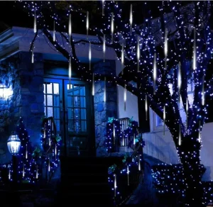 Meteor Shower LED Lights 8 10 Tubes Snow Falling Rain Outdoor Waterproof Christmas LED String Light