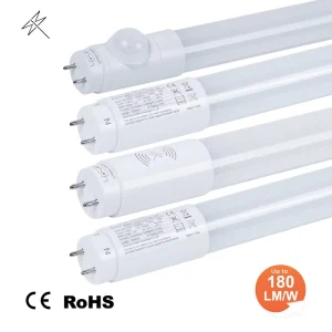 Microwave Sensor T8 LED Tube 2FT 4FT 12W 60cm Smart IOT 4000K Neutral White AC85-265V for Indoor Commercial Lighting