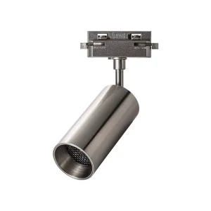 Mid century Bauhaus Track Light Commercial grade Aluminum Nickel Finish Retro Anti glare Rail Adjustable Spotlight COB 220V Mal