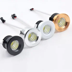 Mini 3W LED Spotlight Celling Recessed Cabinet Showcase Spots Lamp AC110 220V Bedroom Kitchen Ceiling Lighting