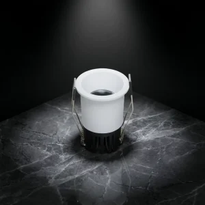 Mini Anti-Glare Aluminum COB LED Recessed Downlight Spotlight IP20 CRI90 220V 3W 35mm Cutout for Hotel & Villa Ceiling