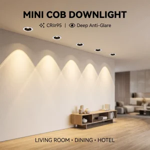 Mini COB Downlight Deep Anti Glare LED Recessed Ceiling Spotlight 3W 5W 7W 9W CRI95 Starry Sky Hill Light for Living Room Dining