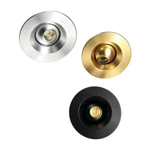 Mini Eyeball LED Spotlight Anti Glare 1W Dimmable Jewelry Showcase 30MM Cutout Wide Voltage High CRI Three Color