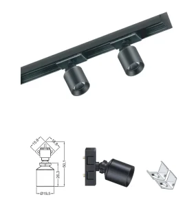 Mini LED Track Light Jewelry Counter Spotlight Flicker Free Narrow Beam 15°/40° Museum Cabinet Lights