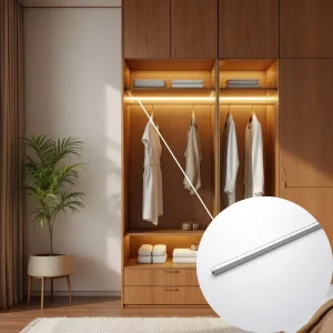 Mini Recessed LED Aluminum Profile Channel for LED Strip Installation Cabinet Lighting Extrusion YB1017-31