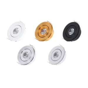 Mini Small Indoor Recessed Ceiling Spotlight 1w 3w 12v 220v Cabinet Led Spot Lights for Home Office Showcase Cabinet