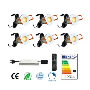 Mini Spotlight with IP65 Waterproof Level Power Supply for Outdoor Tents and Balconies