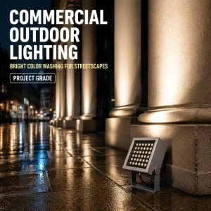 Mini Square High Bright SMD RGBW LED Flood Light 72W 96W IP66 RoHS Certified Outdoor Building Facade Spot Lamp with Reflector