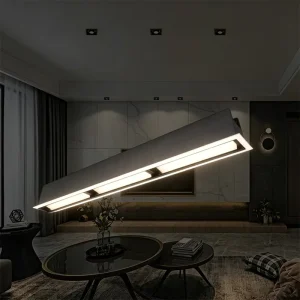 Minimal Narrow Frame Linear Grille Downlight for Craft Shop Slim Display Rack Uniform Soft Merchandise Highlight Fixture