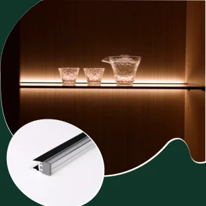 Minimalist Aluminum Pc Sensor Switch 12V Dimmable LED Lamp Hidden Lighting System for Luxury Display Cabinet Furniture