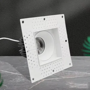 Minimalist Black White Surface LED Spotlight High CRI Anti Glare Recessed Style Ceiling Light for Villa