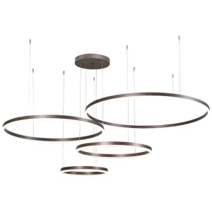 Minimalist Creative Round LED Decoration Pendant Light for Living Room Dining Room Hotel Villa Circle Chandelier Ceiling Light