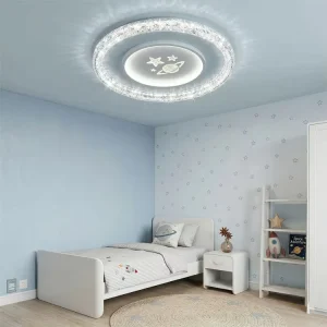 Minimalist Light Luxury Iron AC Powered IP20 Rated 24W Color Temp 3000K 4000K 6500K Children Room Use Ceiling Light LED
