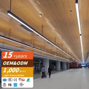 Minimalist Line Commercial Linear Hanging Lights Decorative Pendant Supermarket Office Suspension Easy Installation LED