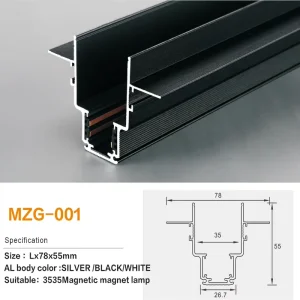 Minimalist Magnetic Track Rail for Ceiling Creative Linear Lighting for Living Room Bedroom Trendy Design