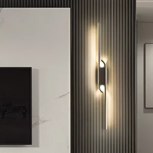 Minimalist Modern Grille Light TV Background Wall Lamp for Living Room Bedroom Wall Mounted Universal Voltage