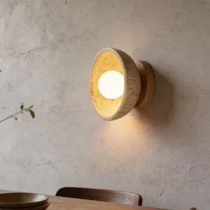Minimalist Natural Stone Wall Light Contemporary Decorative Wall Sconce for Interior Home Hotel Lighting