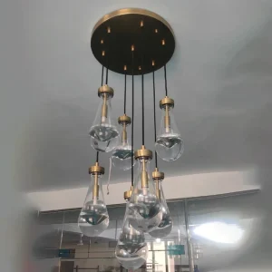 Minimalist Tear Drop Pendant Light Ceiling LED Pendant Bar Light Hanging LED Lamp Ball Chandelier for Dining Room