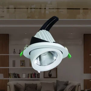 Minimalist Telescopic Eyeball Recessed Spotlight for Gallery Cosmetic Shop Villa Living Room Ambient Ceiling Decor Lamp