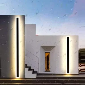 Minimalist Wall Linear Lamp Garden Waterproof External Wall Light Led up and Down Out Door Lights
