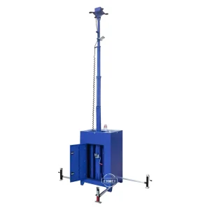 Mobile CCTV Tower Surveillance Unit Solar Security Tower for Parking Lot Security