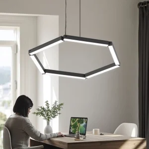 Modern 1200mm High CCT LED Linear Pendant Light High Quality Plastic Tube Office