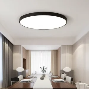 Modern 12W/18W/24W Slim LED Ceiling Light Dimmable Anti-Glare Recessed Downlight Panel for Bedroom Living Room Home Lighting