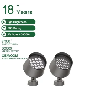 Modern 12W 200W Landscape Facade Lighting Outdoor Building with IP67 Waterproof High Bright Narrow Beam LED Flood Light
