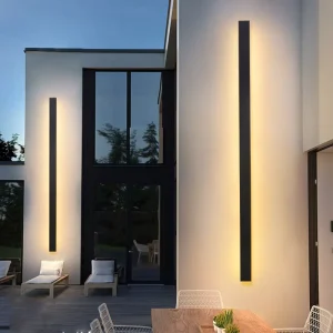 Modern 16W Polycarbonate LED Wall Lamp Aluminum Square Waterproof Outdoor Solar Powered Decorative Light for Garden Entry Door