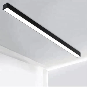 Modern 1M 1.5M 2.4M Aluminum Linear Light LED Tube Smart Pendant Hanging Strip for Bright Office Lighting