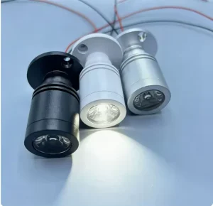 Modern 1W 3W DC 12V Aluminum Black Mini Spotlights 5V Warm Light for Display Cases Shelves Cabinets Artwork Decoration