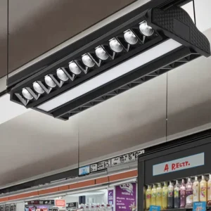 Modern 2/3-Wire Adjustable LED Track Light with Aluminum Body for Supermarket Mall Lighting Shop Track Light
