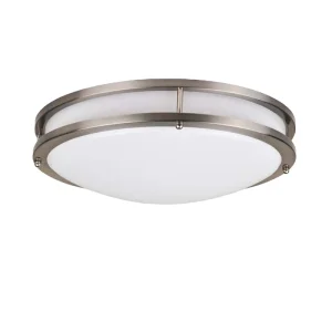 Modern 24W LED Ceiling Light Round Shape IP44 Dimmable Metal Acrylic 5 Year Warranty for Home Office