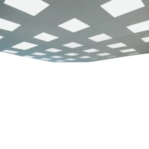Modern 2×2 600×600 Square Slim LED Panel High Brightness for Hotel Office Workshop Commercial Aluminum
