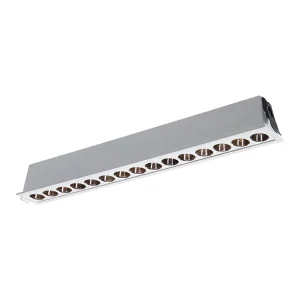 Modern 30W Aluminum Grille Lamp for Office and Mall Recessed Mounting