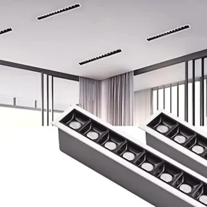 Modern 30W Indoor LED Downlight Spot Linear Light Aluminum 2700K 3000K 5000K CCT Square Embedded Recessed for Hotels
